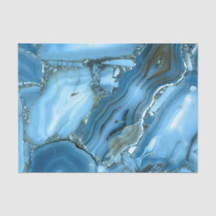 Deep Blue Marble Tissue Paper