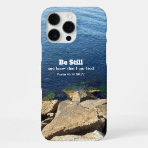 Deep Blue Ocean Photo Bible Verse Christian iPhone 16 Pro Max Case
