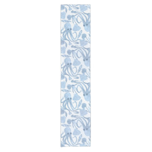 Deep Blue Octo Short Table Runner
