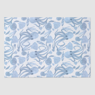 Deep Blue Octo Tissue Paper