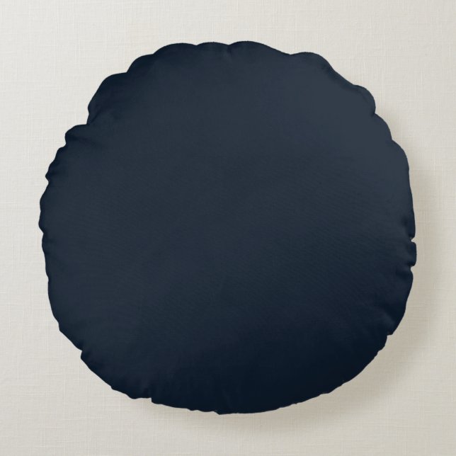 Deep Blue Round Cushion (Front)