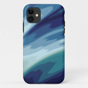 Deep Blue Sea Ocean Waves Water Pattern iPhone 11 Case