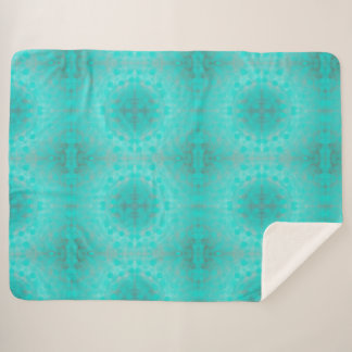 deep blue sea pattern sherpa blanket