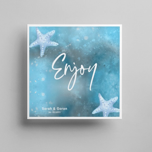 Deep Blue Sea Wedding  Napkin (Creator Uploaded)