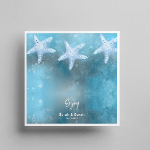 Deep Blue Sea Wedding Napkin