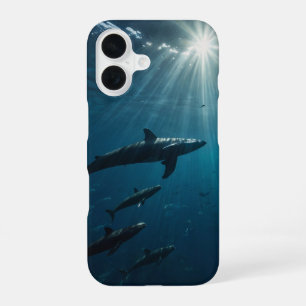 Deep Blue Silence iPhone 16 Case