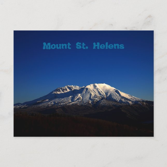 Deep Blue Sky Mount Saint Helens Postcard (Front)