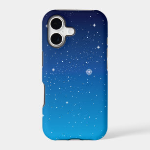 Deep Blue Starry Night Sky