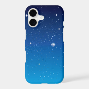 Deep Blue Starry Night Sky