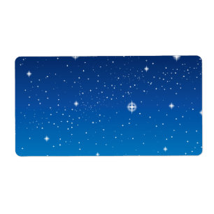 Deep Blue Starry Night Sky
