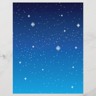 Deep Blue Starry Night Sky Flyer