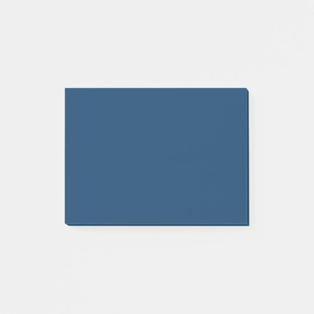 Deep Blue Steel Colour Trend Background Post-it Notes (Front)