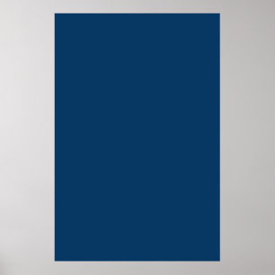 Deep Blue Steel Colour Trend Background Poster