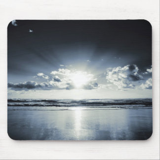 Deep Blue Sunrise Mouse Pad