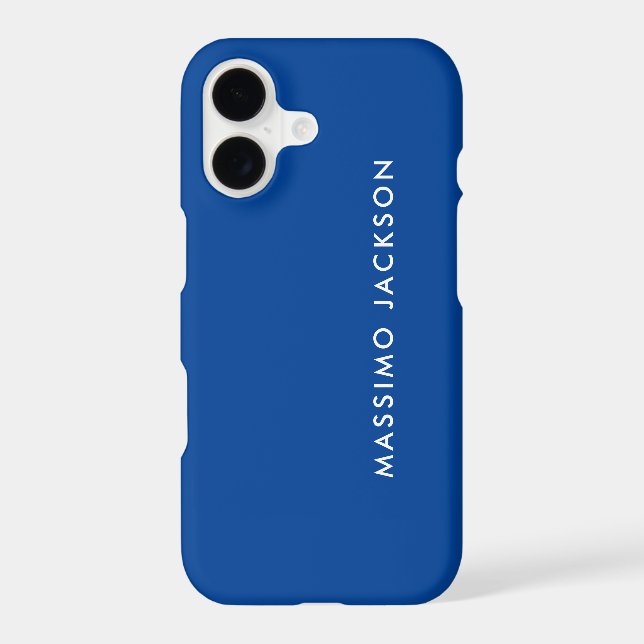 Deep Blue Trendy Modern Professional (Back)