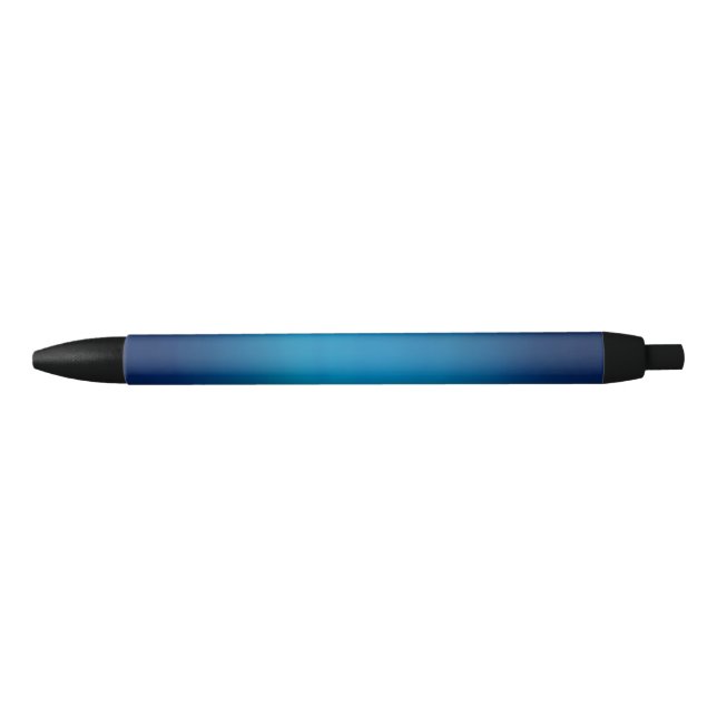 Deep Blue Underwater Glow Black Ink Pen (Front)