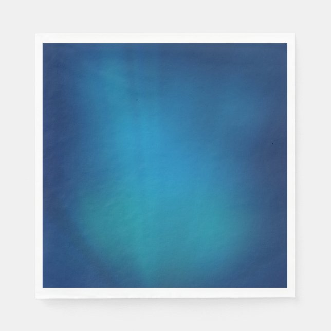 Deep Blue Underwater Glow Napkin (Front)