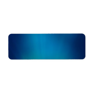 Deep Blue Underwater Glow Return Address Label