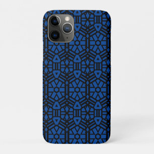 Deep Blue Unique Pattern iPhone 11 Pro Case
