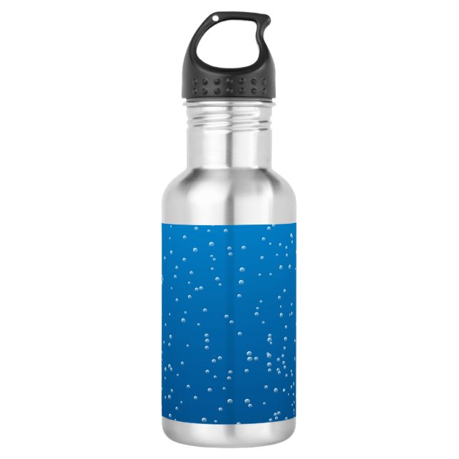 Deep Blue Water and Tiny Bubbles 532 Ml Water Bottle (Front)