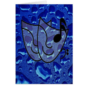 Deep Blue Water Droplets