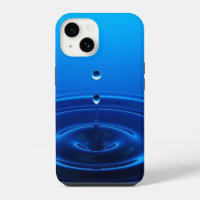 Deep Blue Water Ripple Drop Aesthetic