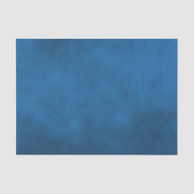 Deep Blue Watercolor Tissue Paper (Front)