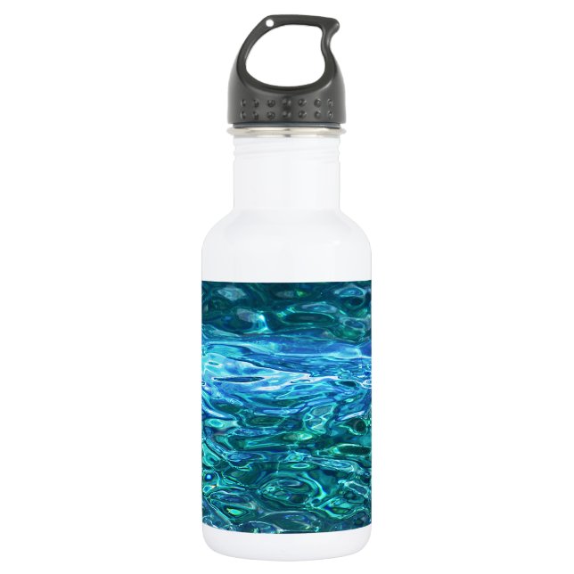 Deep blue waters 532 ml water bottle (Front)