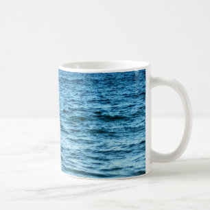 Deep Blue Waves Against Bright Sky Coffee Mug