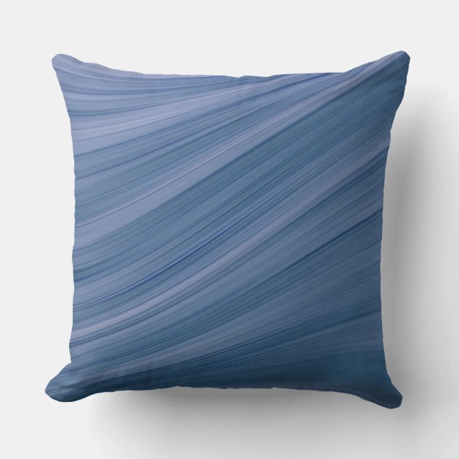 Deep Blue Waves Cushion (Front)