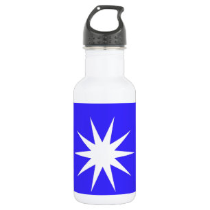 Deep Blue White Star 532 Ml Water Bottle