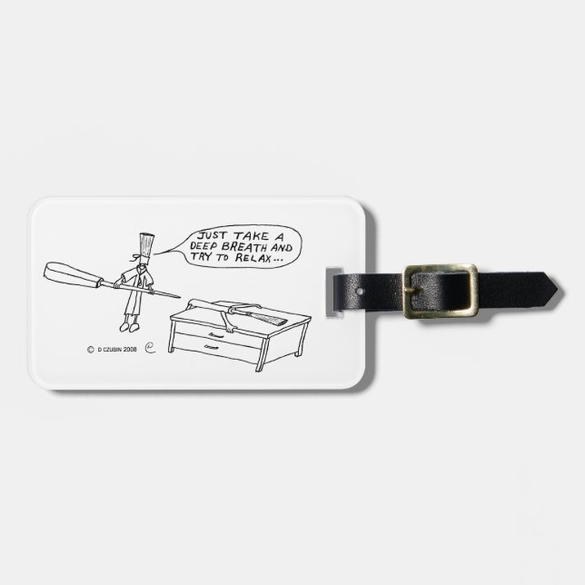 Deep Breath Luggage Tag (Front Horizontal)