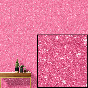 Deep Bright Pink Sparkle  Wallpaper