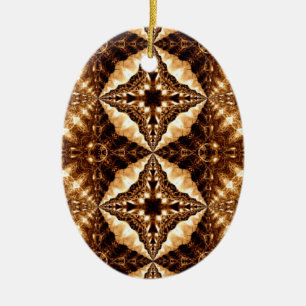 Deep Brown Stars Ornament