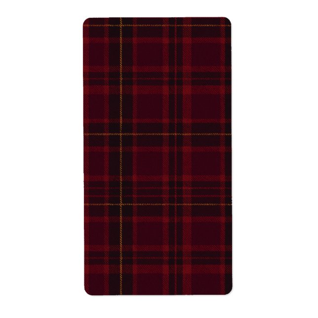 Deep Burgundy Blackwatch Tartan Plaid Pattern (Front)