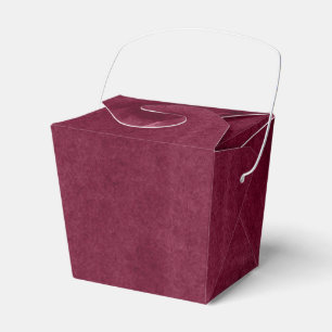 Deep Burgundy Grunge Favour Box