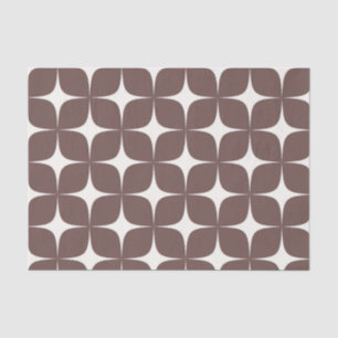 Deep Burgundy Mid Century Modern Elegant Boho  Tissue Paper