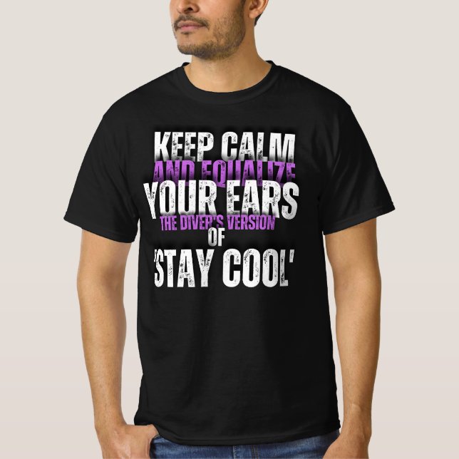 Deep Calm: The Diver’s Mantra Tee (Front)