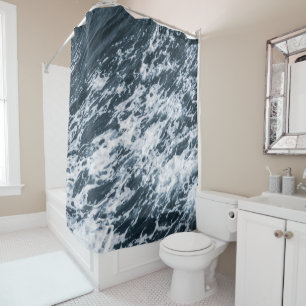 Deep Caribbean Sea Vibes 1 Shower Curtain