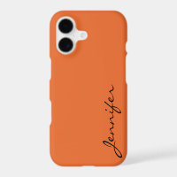 Deep carrot orange colour background