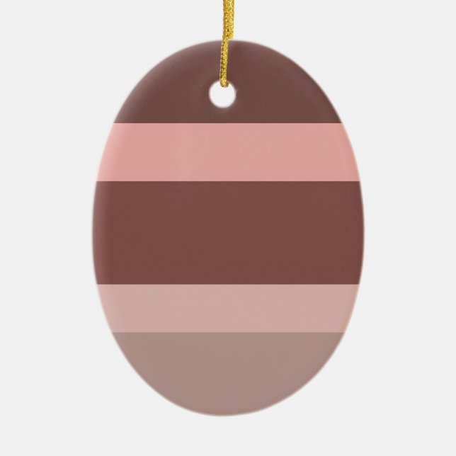 Deep Coloured Block Arrt Ceramic Ornament (Front)