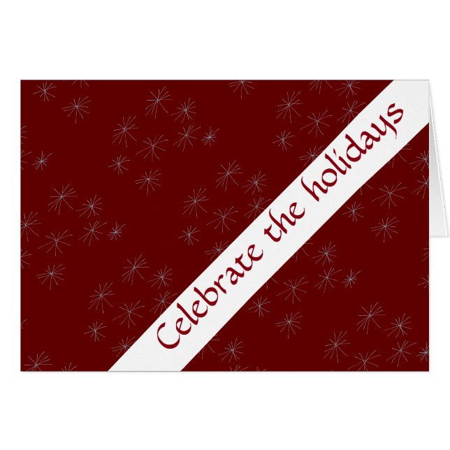 Deep Cranberry Artsy Star (Front Horizontal)