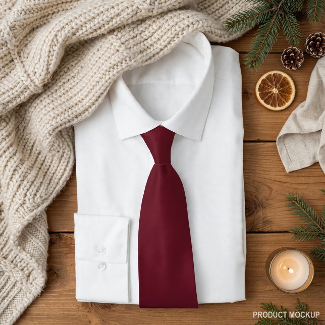 Deep Cranberry Neck Tie (Creator Uploaded)