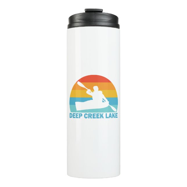 Deep Creek Lake Maryland Kayak Thermal Tumbler (Front)