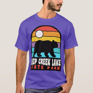 Deep Creek Lake State Park Maryland Bear Badge T-Shirt
