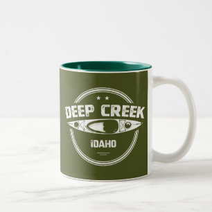 Deep Creek Wild And Scenic River Idaho Kayaking Two-Tone Coffee Mug