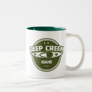Deep Creek Wild And Scenic River Idaho Kayaking Two-Tone Coffee Mug
