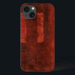 Deep Crimson Painting with Geometric Shapes iPhone 13 Case<br><div class="desc">If you love red then this is the print for you. Geometric shapes populate the background. Get your hands on this wonderful print today!</div>