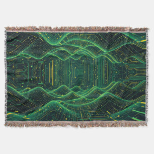 Deep Cyber Throw Blanket