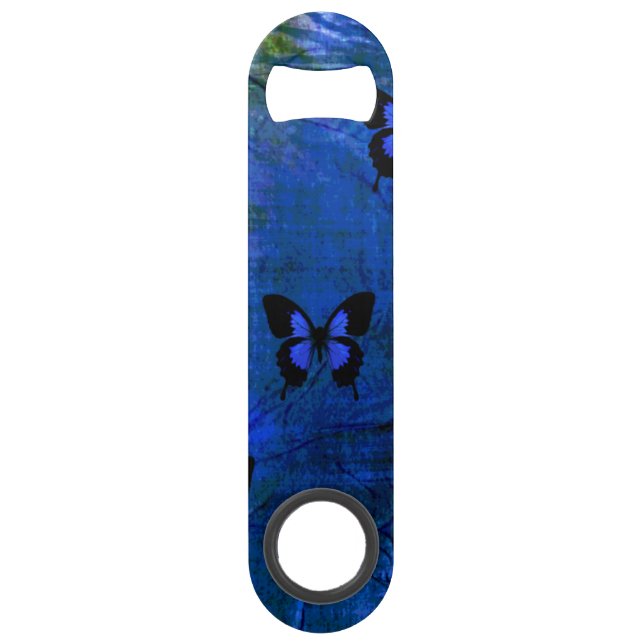 Deep dark blue and black fancy butterflies (Back)